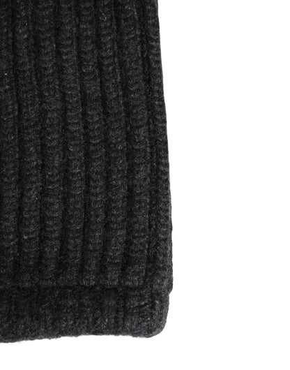 Gorro de cuello para hombre de lana de cachemira negra Dolce & Gabbana