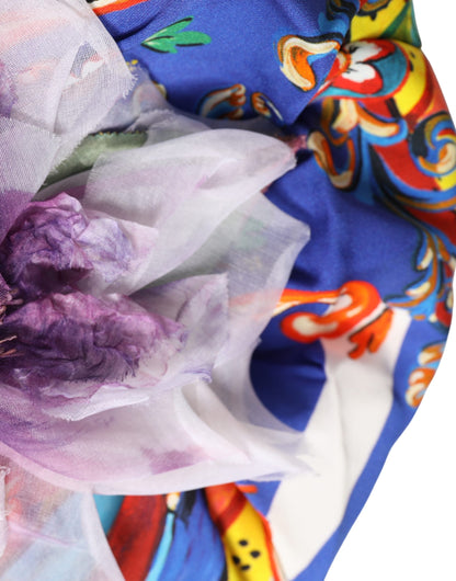 Sombrero Turbante Dolce & Gabbana con Motivo Carretto Multicolor