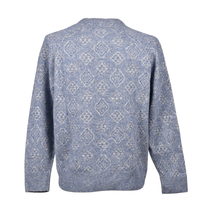 Brunello Cucinelli Blue Leather Sweatshirt