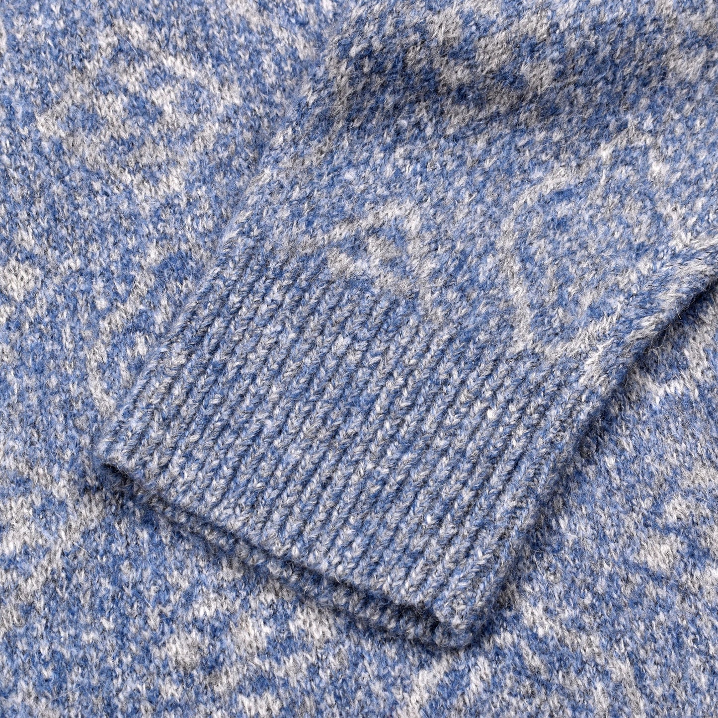 Brunello Cucinelli Blue Leather Sweatshirt