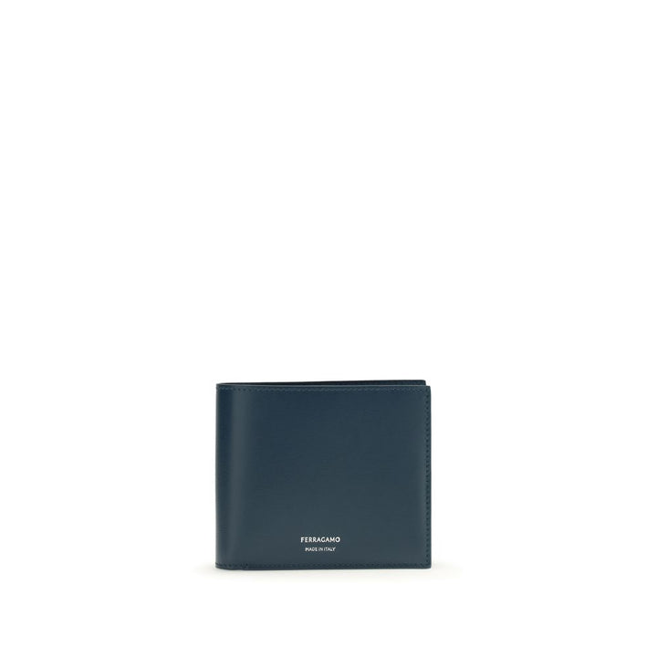 Cartera Ferragamo de piel de becerro azul Bos Taurus