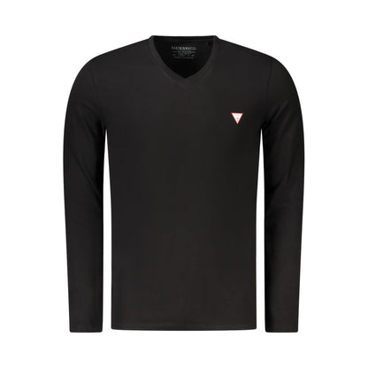 Guess Jeans Black Cotton Men T-Shirt