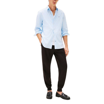 Tommy Hilfiger Black Cotton Joggers (Workout Pants)