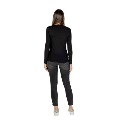 Armani Exchange Black Cotton Long Sleeve T-Shirt