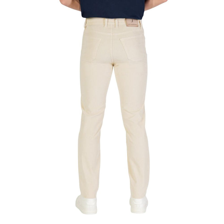 Jeckerson Cream Cotton Skinny Jeans