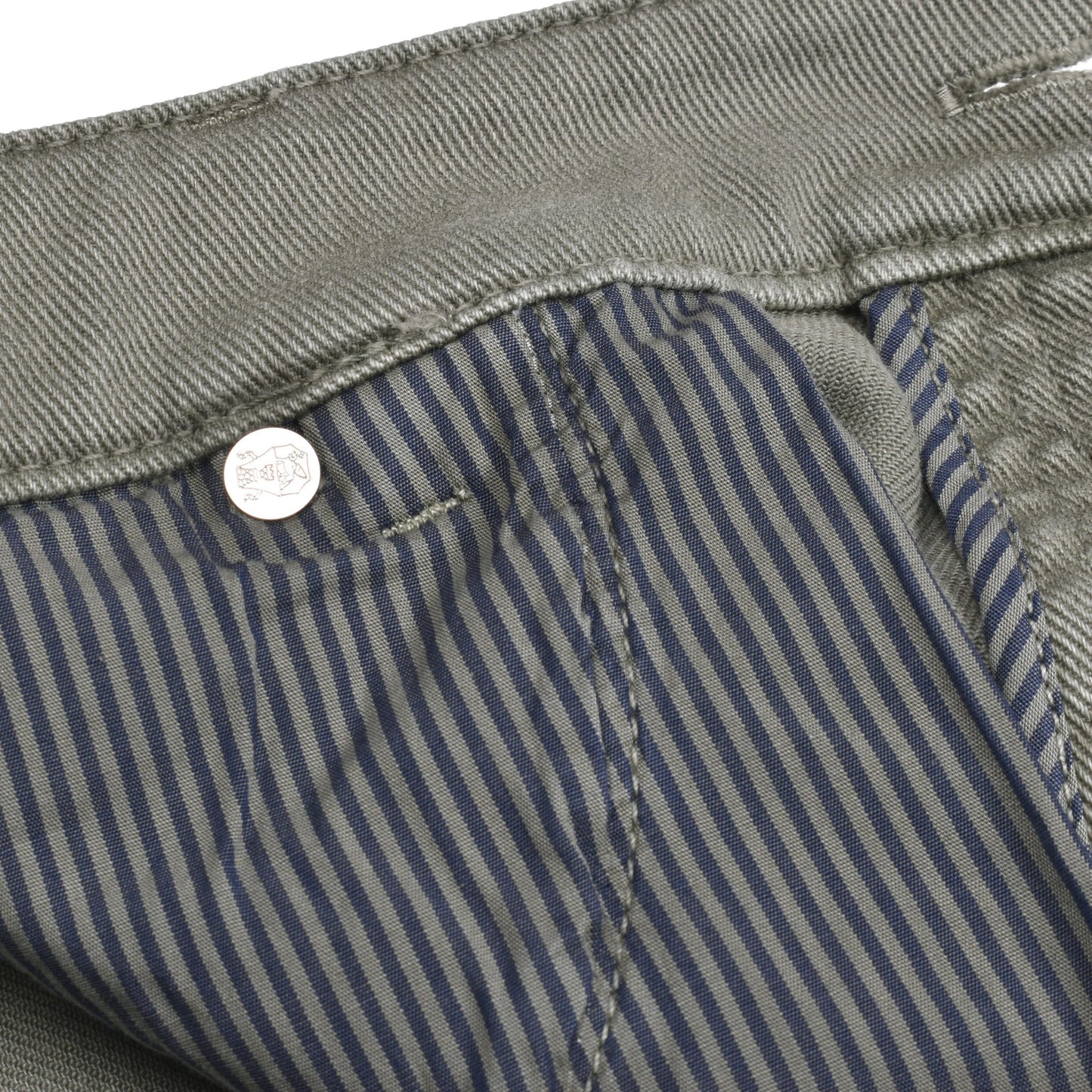 Brunello Cucinelli Army Cotton Slim Fit Jeans