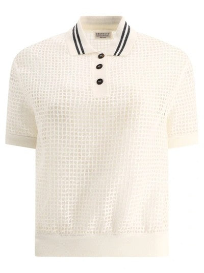 Brunello Cucinelli Beige Cotton Shortsleeve Shirt