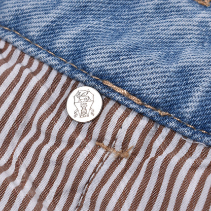 Brunello Cucinelli Blue Cotton Relaxed Fit Jeans