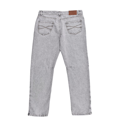 Brunello Cucinelli Black Cotton Straight-Leg Jeans