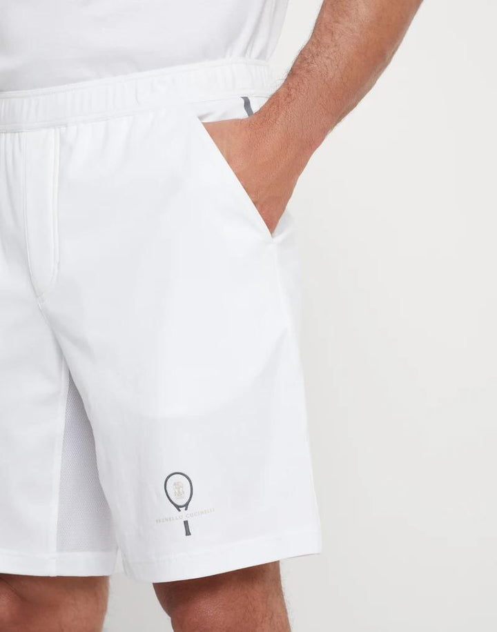 Brunello Cucinelli White Cotton Shorts