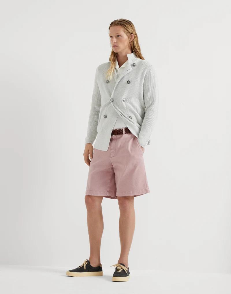 Brunello Cucinelli Pink Cotton Bermuda Shorts