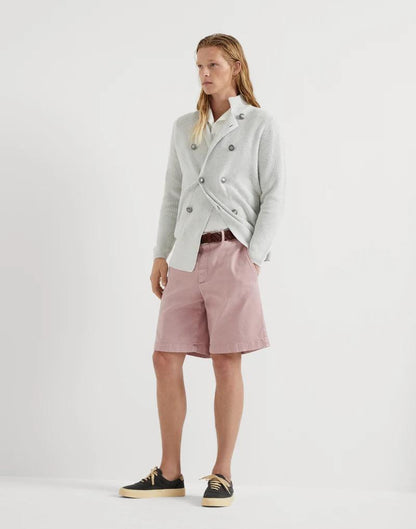 Brunello Cucinelli Pink Cotton Bermuda Shorts