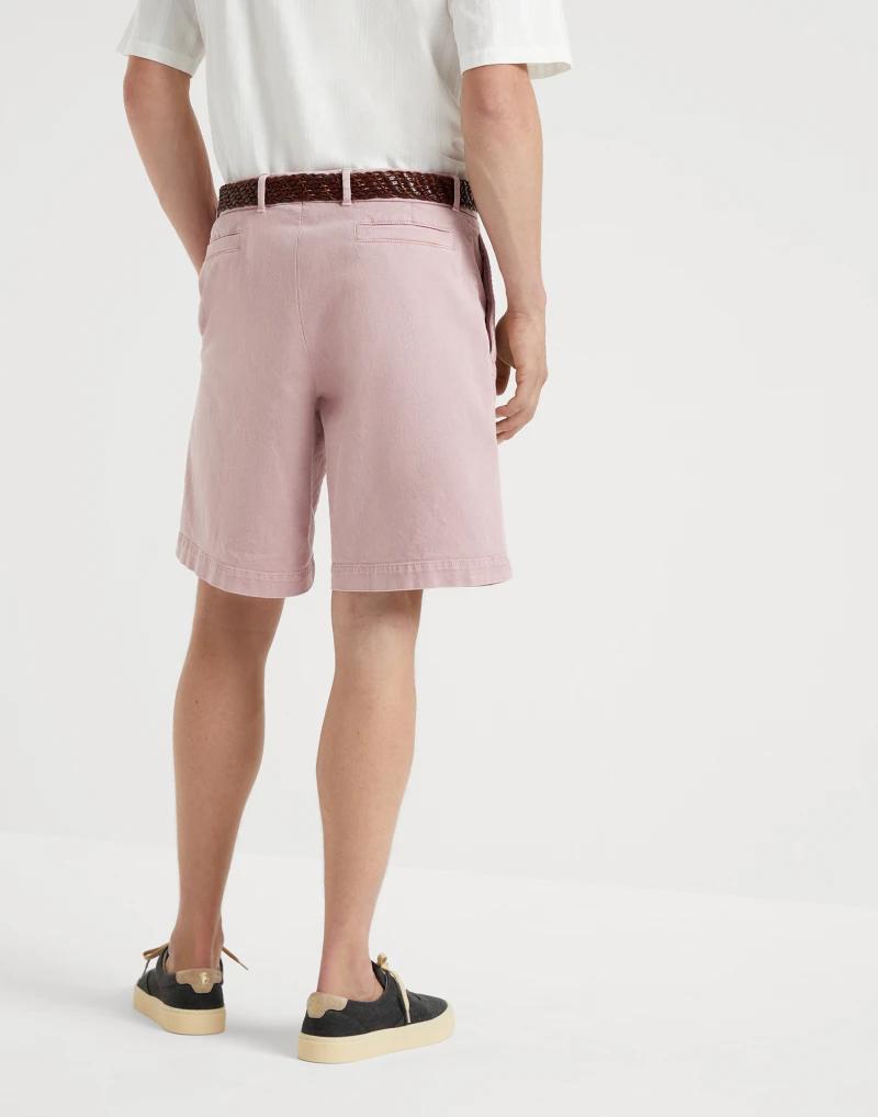 Brunello Cucinelli Pink Cotton Bermuda Shorts