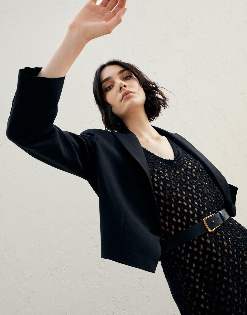 Blazer Brunello Cucinelli en Viscose Noir