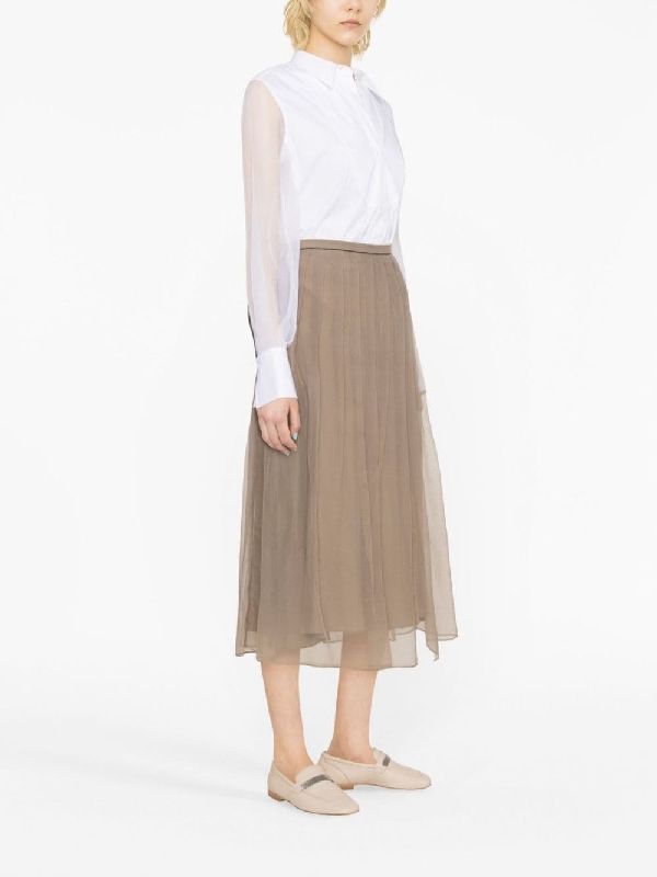 Brunello Cucinelli White Cotton Dress Shirt