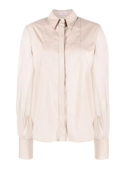 Brunello Cucinelli Pink Cotton Blouse