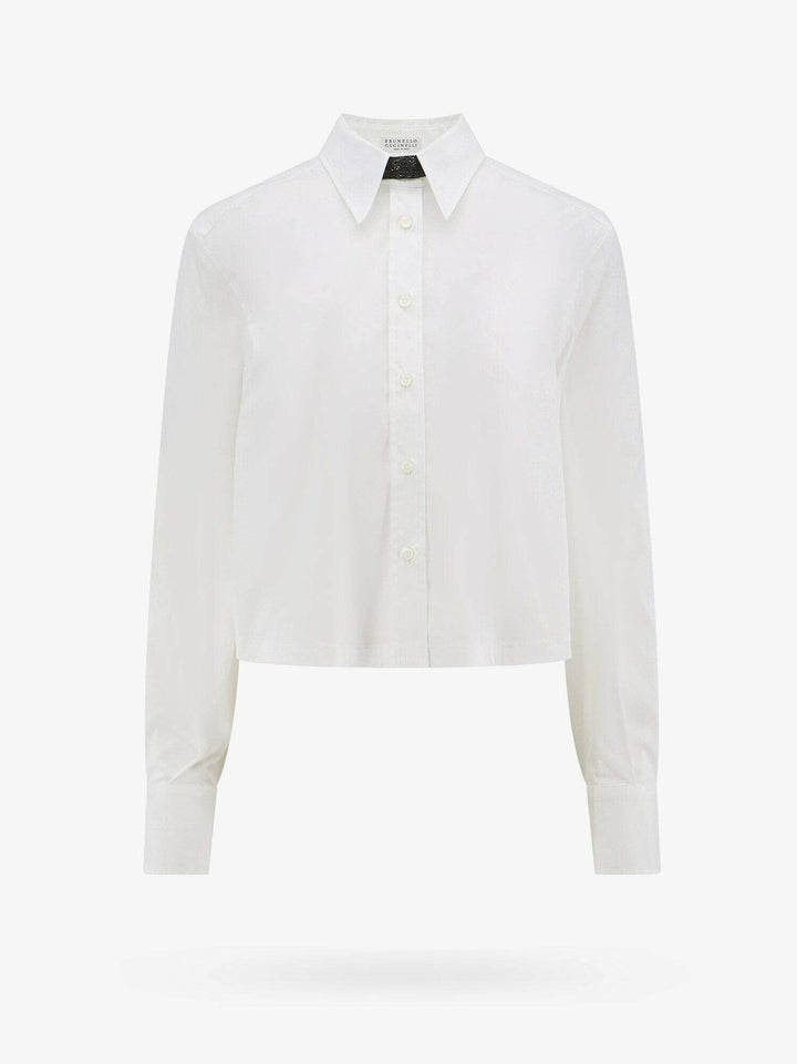 Brunello Cucinelli White Cotton Shirt