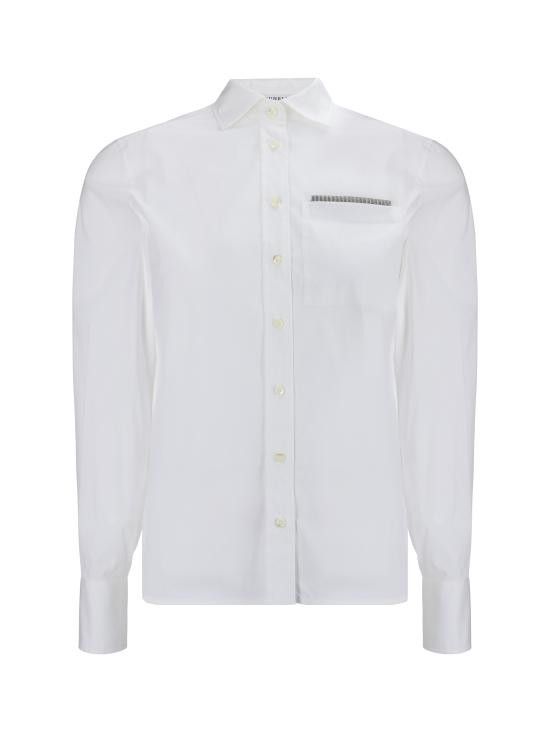 Brunello Cucinelli White Cotton Dress Shirt