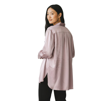 Brunello Cucinelli Purple Silk Blouse