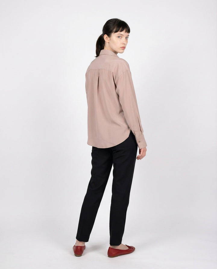 Brunello Cucinelli Beige Silk Shirt