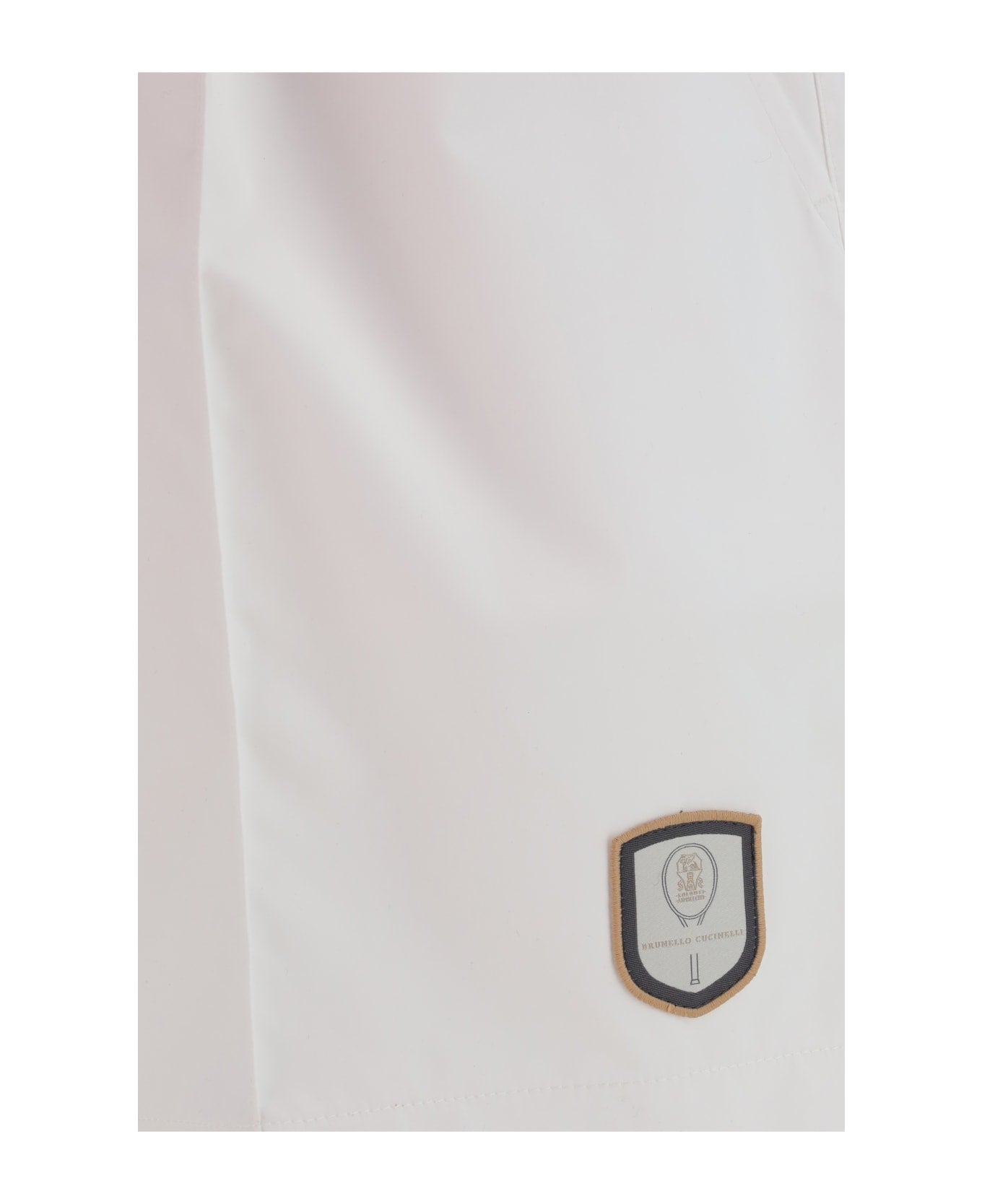 Brunello Cucinelli White Polyester Shorts