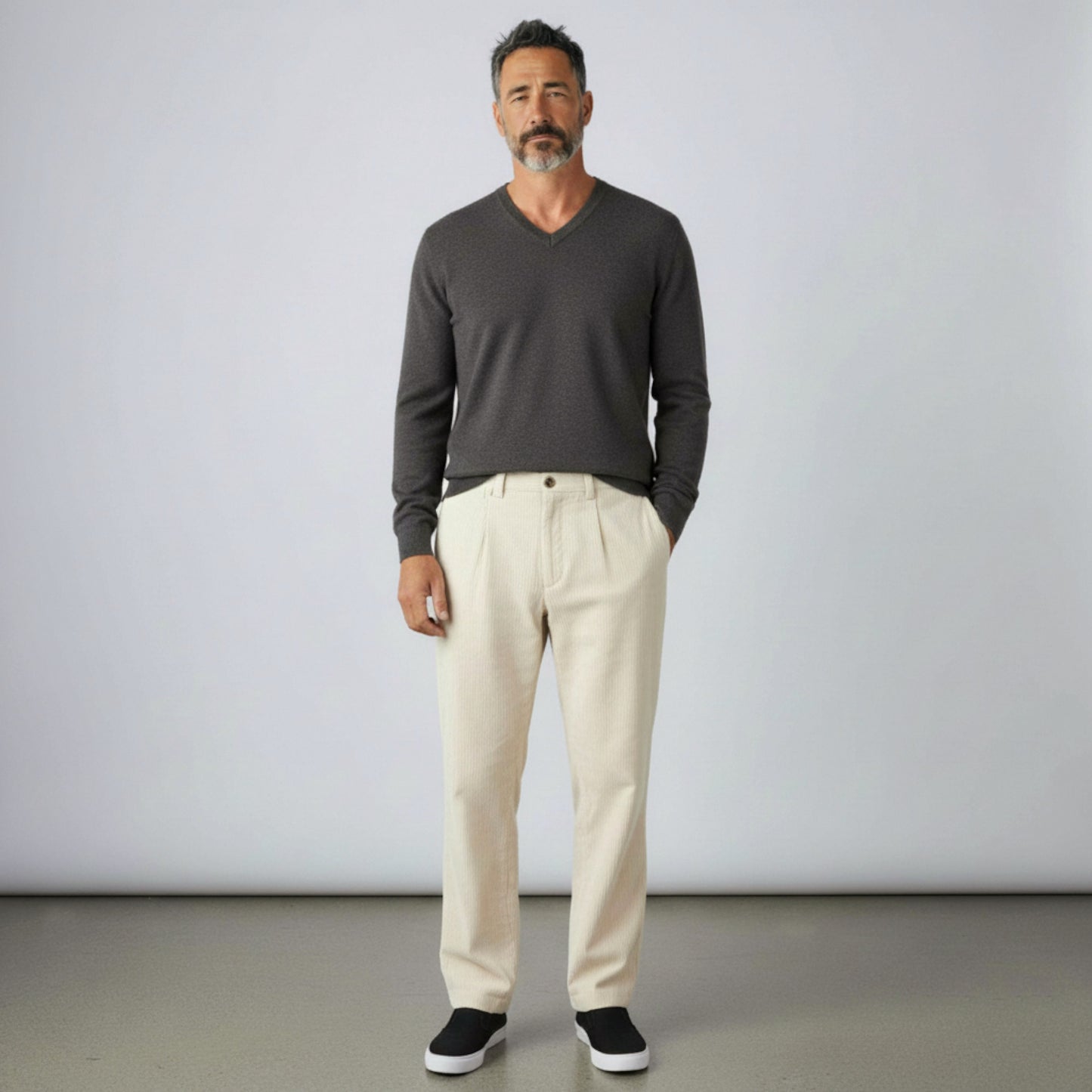 Brunello Cucinelli White Cotton Pants
