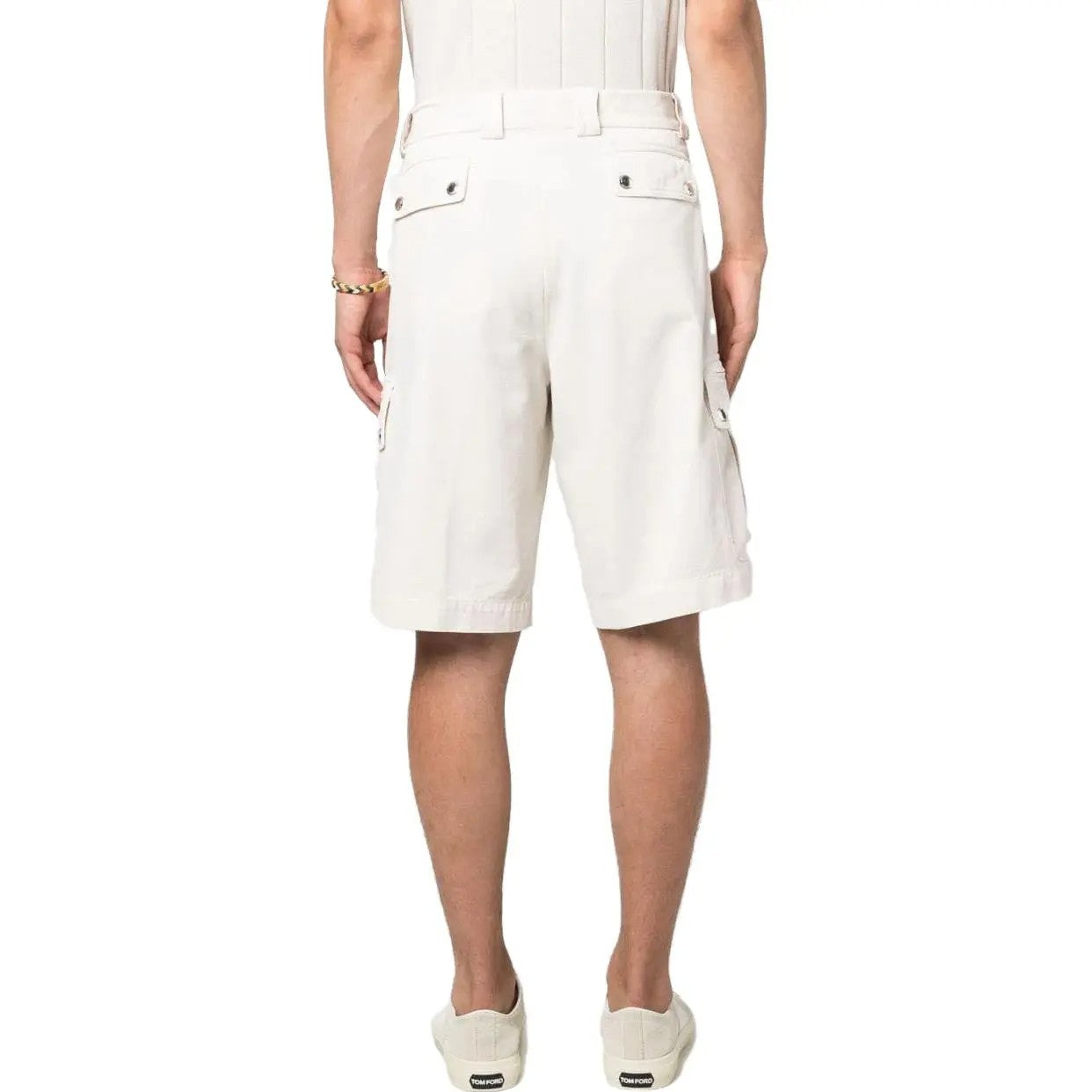 Brunello Cucinelli White Cotton Bermuda Shorts