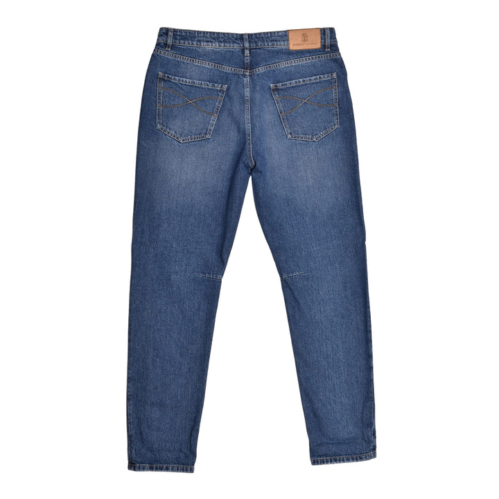 Brunello Cucinelli Blue Cotton Jeans Denim