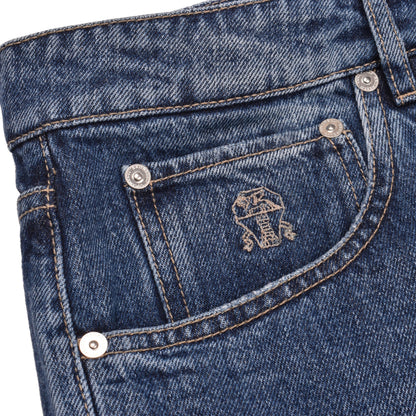 Brunello Cucinelli Blue Cotton Jeans Denim