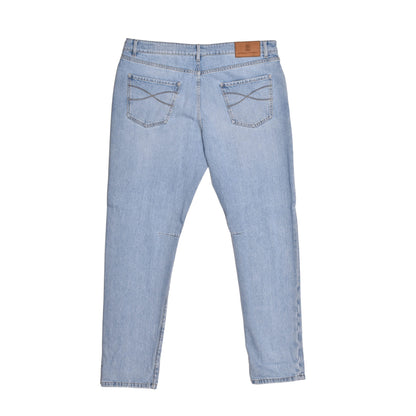 Brunello Cucinelli Blue Cotton Jeans Denim