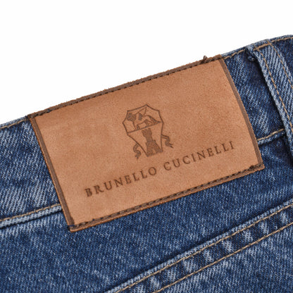 Brunello Cucinelli Blue Cotton Jeans Denim