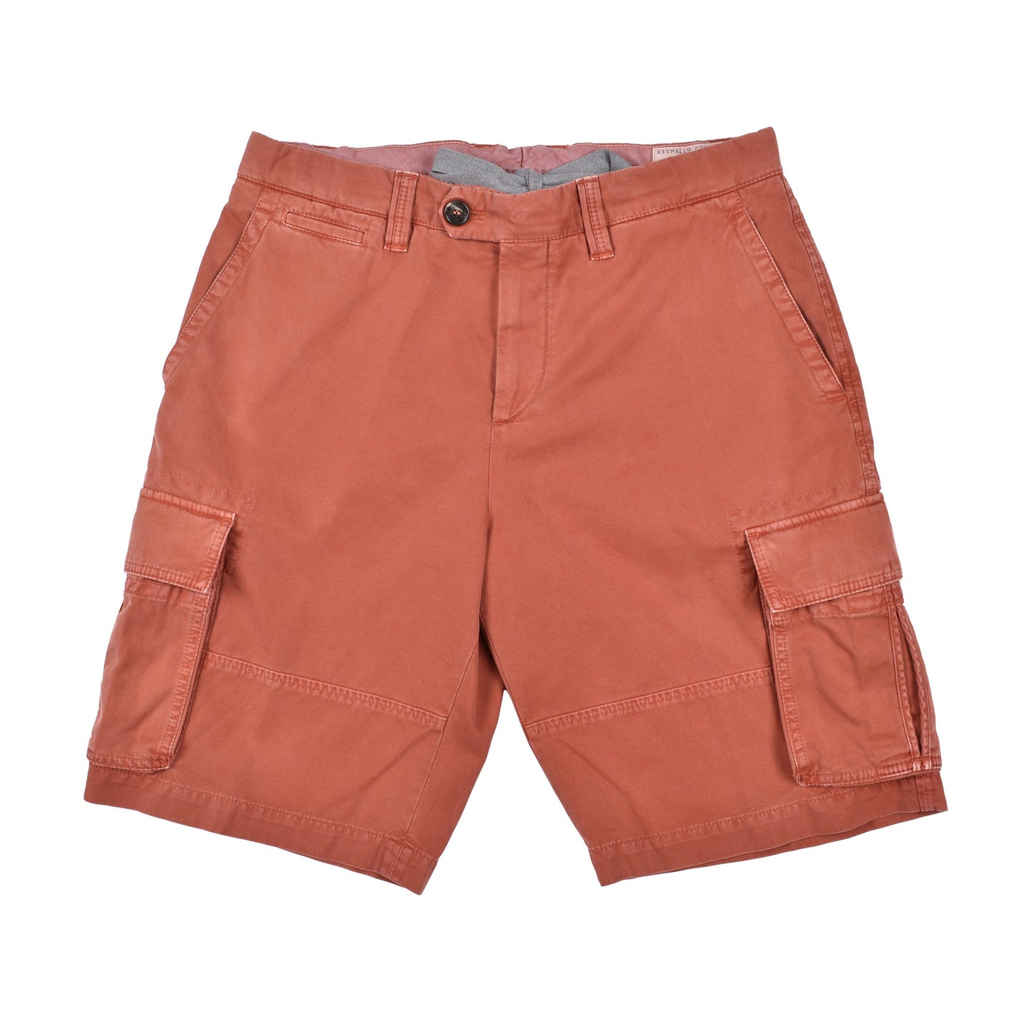 Brunello Cucinelli Orange Cotton Bermuda Shorts