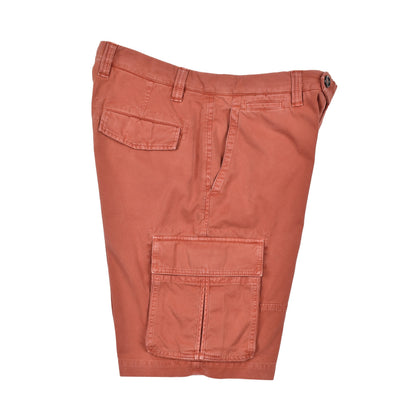 Brunello Cucinelli Orange Cotton Bermuda Shorts