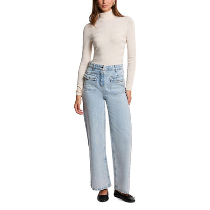 Morgan De Toi Beige Viscose Turtleneck