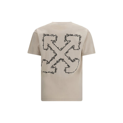 T-shirt en coton beige Off-White
