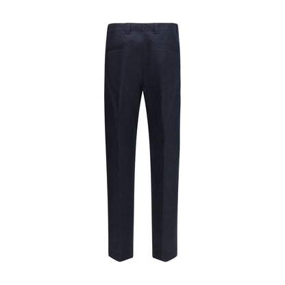 Pantalon décontracté en coton bleu Gucci