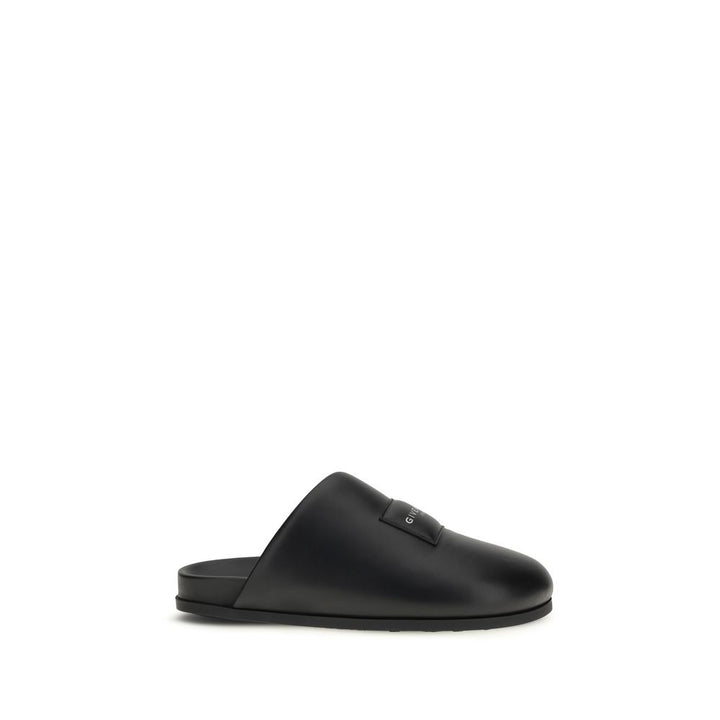 Mules Givenchy en cuir de veau noir Bos Taurus