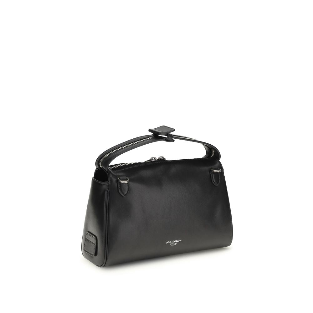 Bolso Dolce & Gabbana de piel de becerro negra Bos Taurus