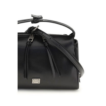 Bolso Dolce & Gabbana de piel de becerro negra Bos Taurus
