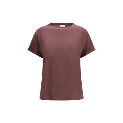 Camiseta de nailon color burdeos Brunello Cucinelli