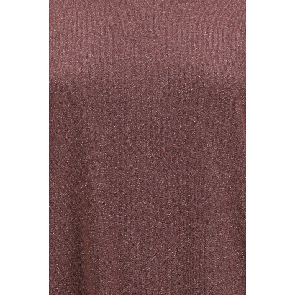 Camiseta de nailon color burdeos Brunello Cucinelli