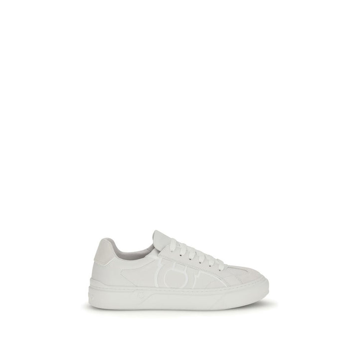 Zapatillas Ferragamo de piel de becerro blanca Bos Taurus