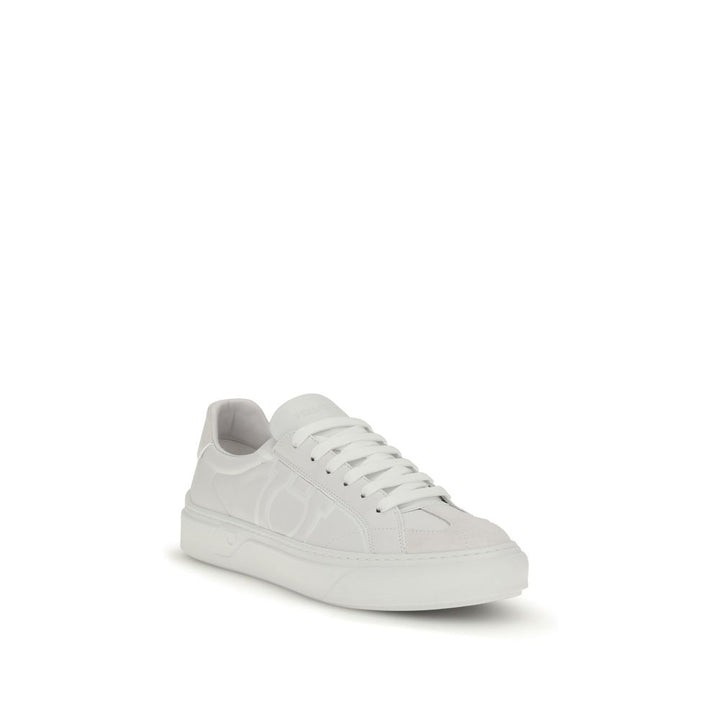 Zapatillas Ferragamo de piel de becerro blanca Bos Taurus