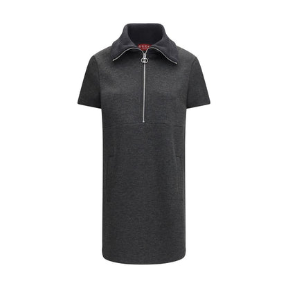 Vestido informal Gucci gris de algodón