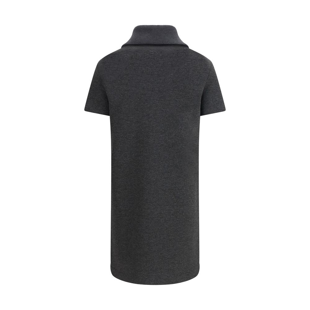 Vestido informal Gucci gris de algodón