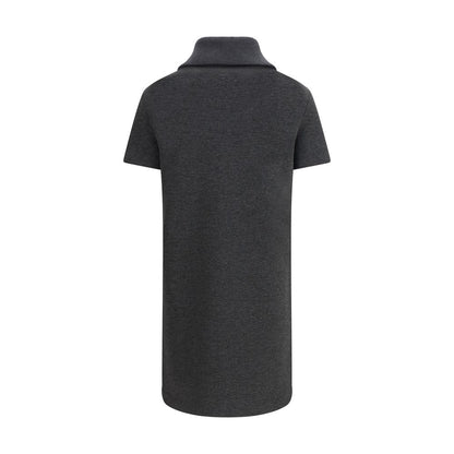 Vestido informal Gucci gris de algodón