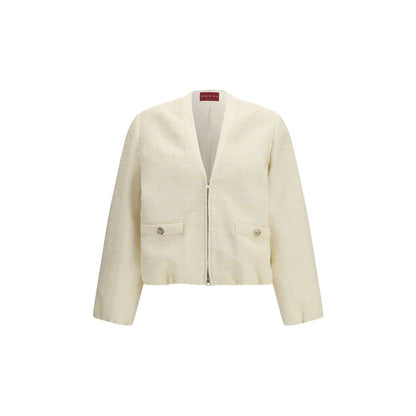 Chaqueta bomber Gucci de algodón beige