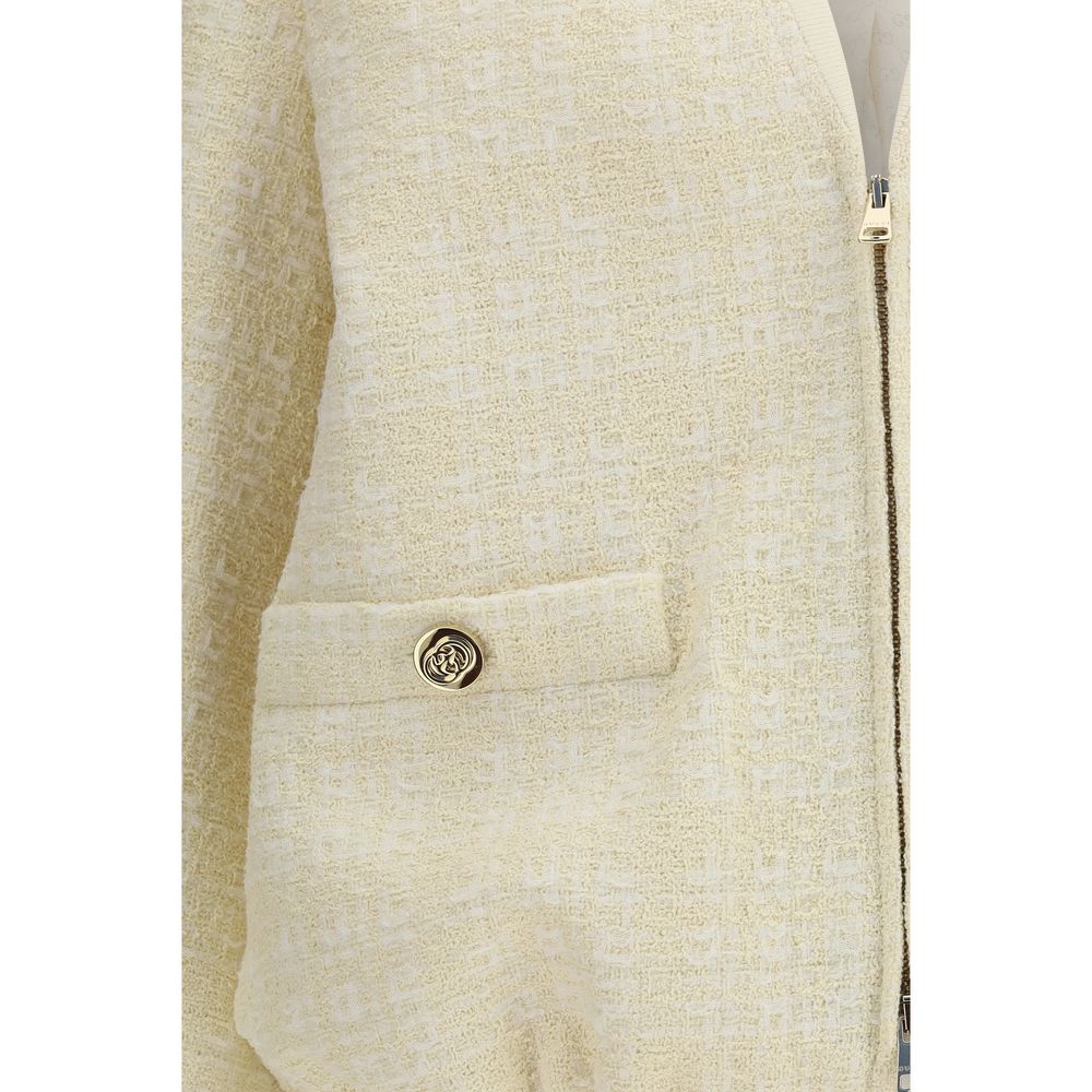Chaqueta bomber Gucci de algodón beige