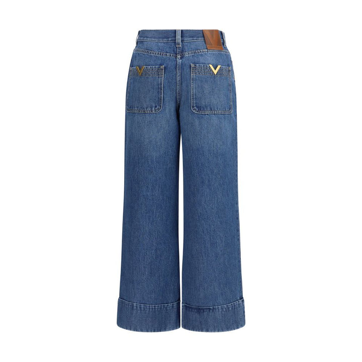 Vaqueros de algodón azul Valentino