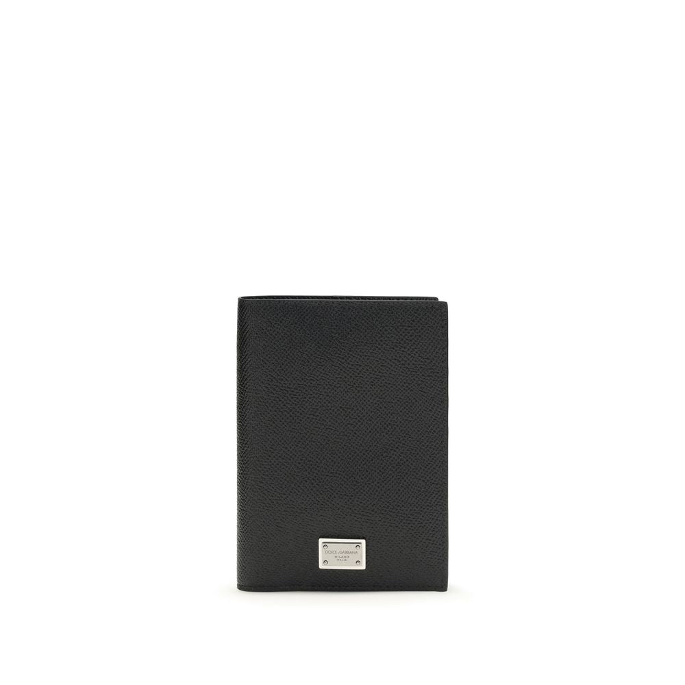 Dolce & Gabbana Black Calf Leather Bos Taurus Wallet